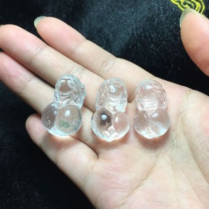 Tỳ hưu đá thạch anh trắng