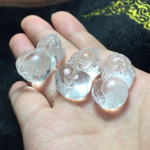 Tỳ hưu đá thạch anh trắng