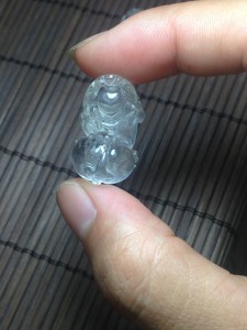 Tỳ hưu đá thạch anh trắng