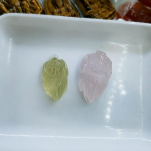 Ve sầu (ngọc thiền) đá thạch anh vàng