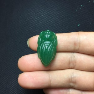 Ve sầu (ngọc thiền) đá thạch anh xanh