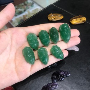 Ve sầu (ngọc thiền) đá thạch anh xanh
