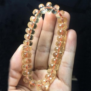 Vòng citrine cắt giác - thạch anh vàng