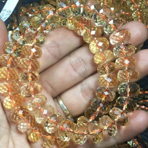 Vòng citrine cắt giác - thạch anh vàng