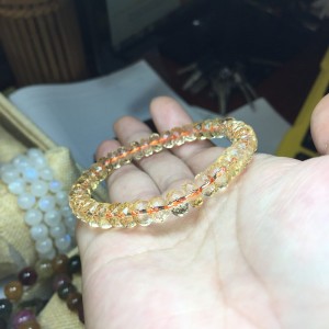 Vòng citrine cắt giác - thạch anh vàng