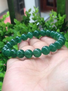 Vòng đá thạch anh dâu tây xanh