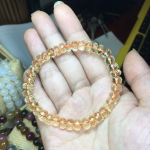 Vòng citrine cắt giác - thạch anh vàng