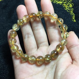 Vòng đá thạch anh tóc vàng ánh kim